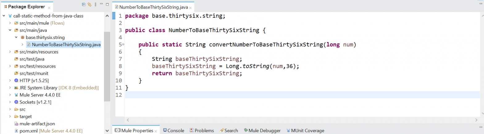 Java Methods in Mule 4 using DataWeave